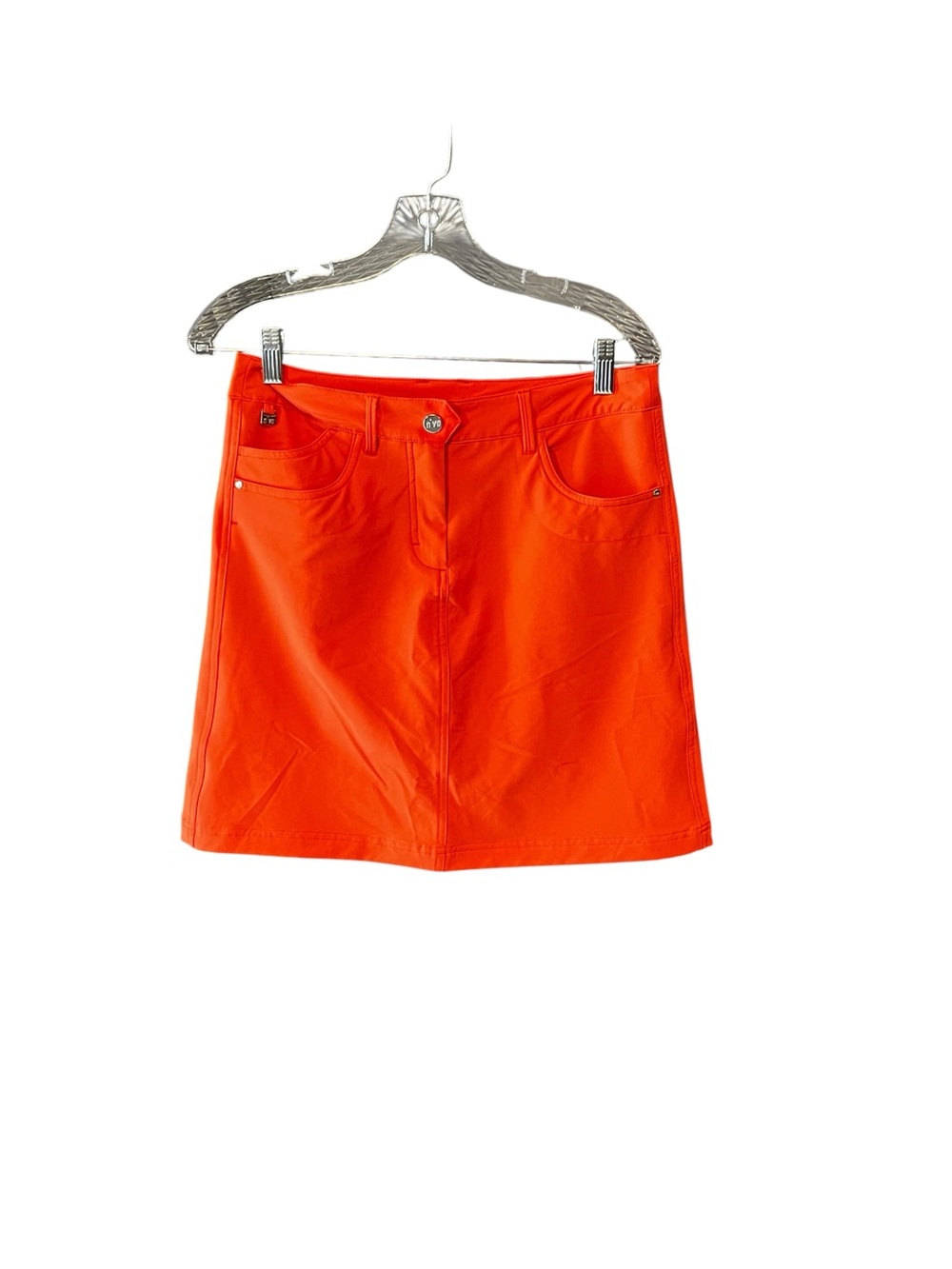 NVO by Lanctôt Golf Skort Women’s 4 Orange Stretch Athletic UPF pickleball